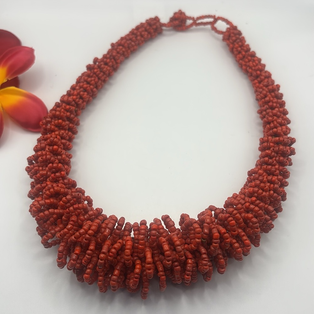 Seed Bead Necklace NWOT - Picture 3 of 10
